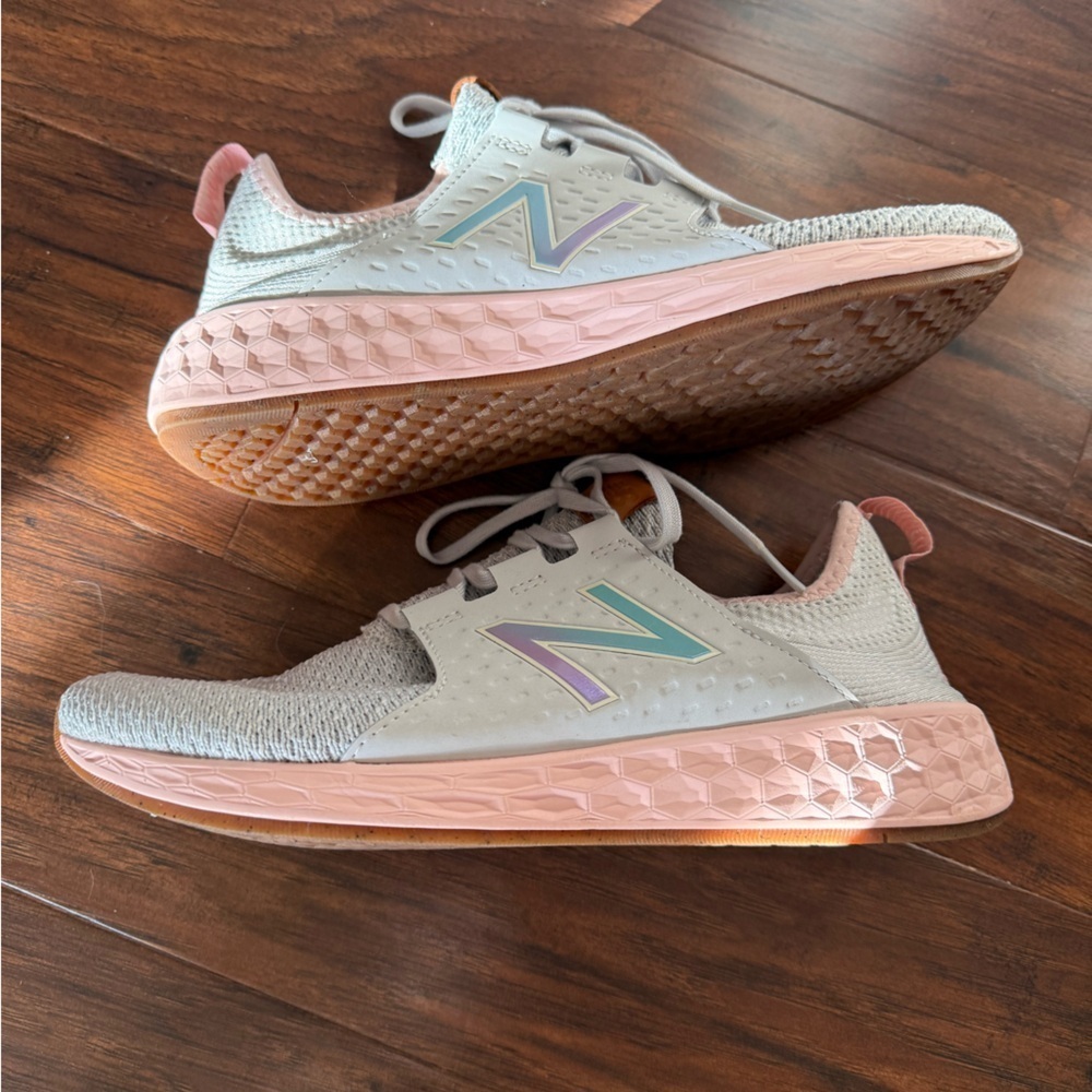 New Balance Fresh Foam Cruz V Reissue Women's Sneakers - White and Pink-Size 9.5 - Picture 9 of 12